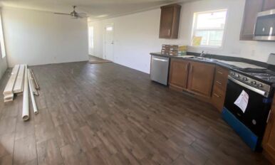Open Living Room and Kitchen